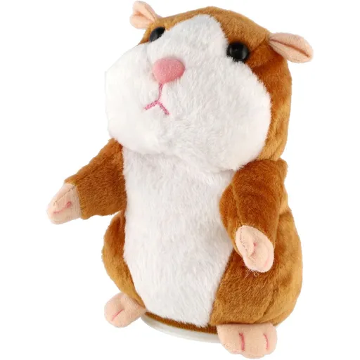 Teddies Plyšový křeček Mireček opakující věty 18 cm