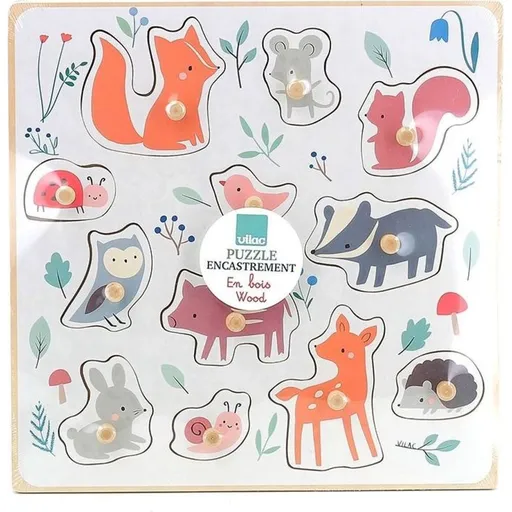 Vilac Lesní zvířátka puzzle s úchytem od Sarah Betz