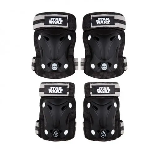 Disney STAR WARS STORMTROOPER Chrániče loktů a kolen, černá, velikost