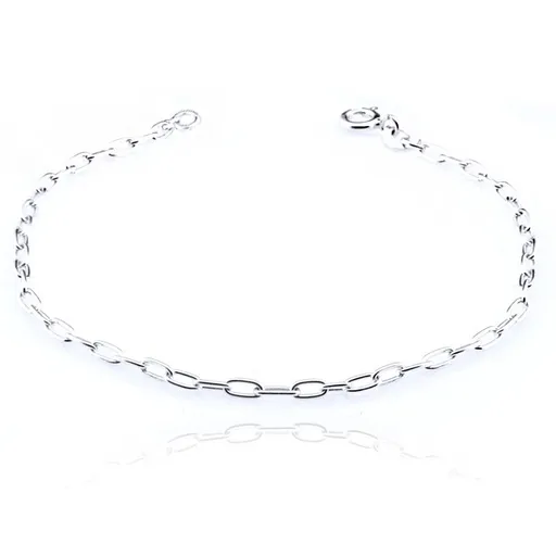 Stříbrný náramek 925 - kolmo uchycené ovály