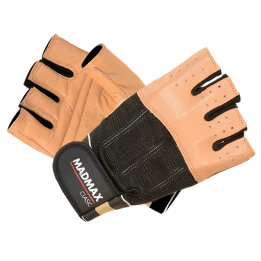 MadMax Rukavice Clasic MFG248 hnědé - M