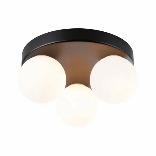 PAULMANN Selection Bathroom stropní svítidlo Gove IP44 G9 230V max. 3x20W černá mat/satén