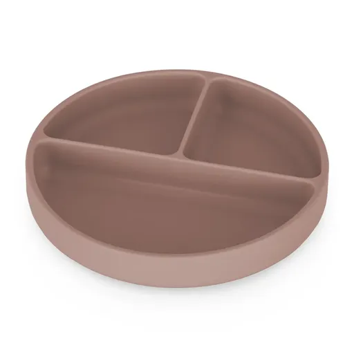 Petite&Mars Take&Match 6m+ dělený talíř kulatý Velvet Latte 1 ks