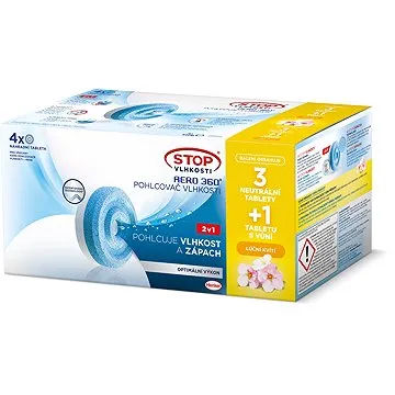 CERESIT STOP Vlhkosti AERO 360° náhradní tablety s vůně přírody 4× 450 g (9000101124347)