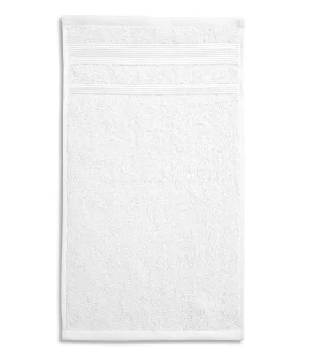 MALFINI Ručník Organic - Bílá | 50 x 100 cm