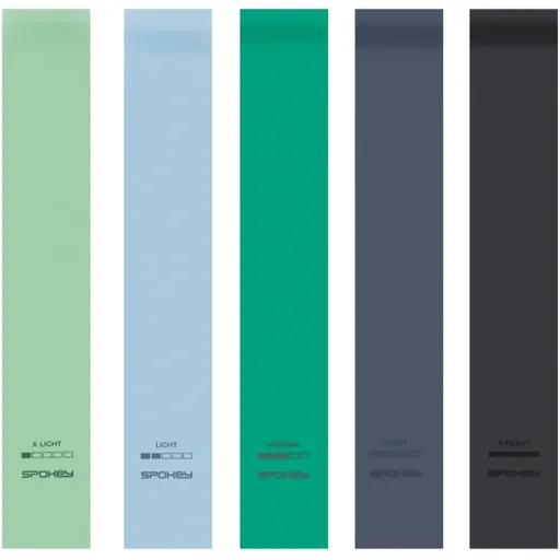 Spokey Artio Set sada odporových gum Green