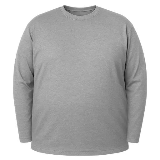 Miners Mate supersize Nadměrné tričko s dlouhým rukávem Unisex - Šedý melír | 10XL