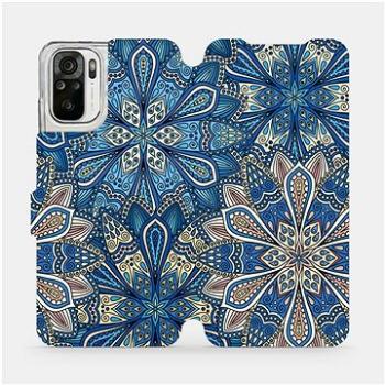 Flipové pouzdro na mobil Xiaomi Redmi Note 10S - V108P Modré mandala květy (5903516660704)