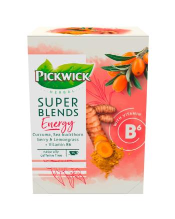 Pickwick Super Blends Energie porcovaný čaj 15x1,5 g