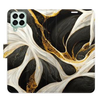 Flipové pouzdro iSaprio - BlackGold Marble - Samsung Galaxy M53 5G