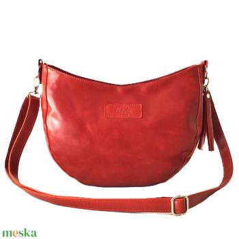 Konyakbarna bőr válltáska Gondola 017