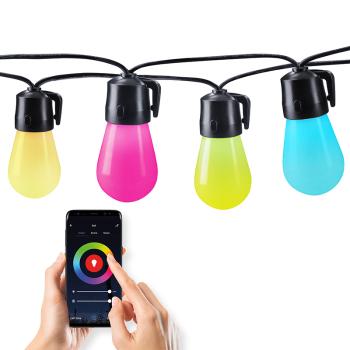 Solight LED SMART světelný řetěz RGB 10W 230V 14m WO795