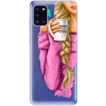 iSaprio My Coffe and Blond Girl pro Samsung Galaxy A31 (coffblon-TPU3_A31)