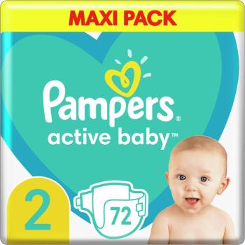 Pampers Active Baby Size 2 jednorázové pleny 4-8 kg 72 ks