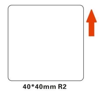 Niimbot štítky R A2A18518701, 40x40mm 180ks White pro B21