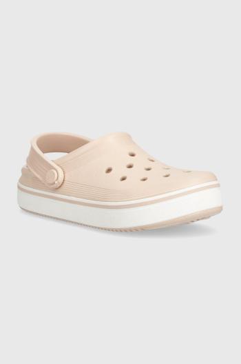 Dětské pantofle Crocs CROCBAND CLEAN CLOG růžová barva