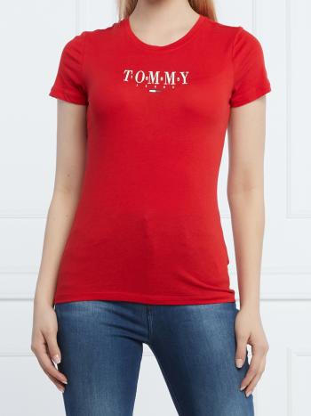 Tommy Jeans dámské červené tričko - S (XNL)