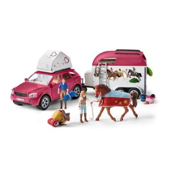 schleich ® Horse Klubové dobrodružství s autem a přívěsem pro koně 42535