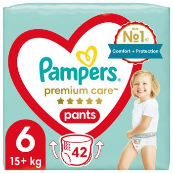 PAMPERS Kalhotky plenkové Premium Care Pants vel. 6 (42 ks) 15 kg