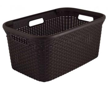 CURVER RATTAN STYLE 30476 Koš na prádlo 45 l hnědý