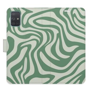 Flipové pouzdro iSaprio - Zebra Green 02 - Samsung Galaxy A71