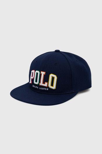 Kšiltovka Polo Ralph Lauren tmavomodrá barva, s aplikací