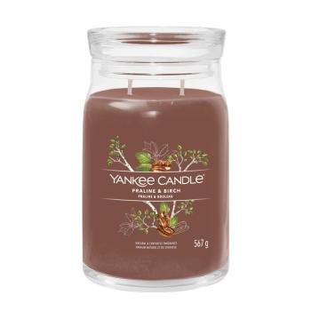 Yankee Candle Aromatická svíčka Signature sklo velké Praline & Birch 567 g