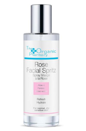 The Organic Pharmacy Rose Facial Spritz růžová voda s hydratačním účinkem 100 ml