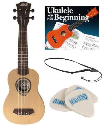 LAG TKU130S SET Natural Szoprán ukulele