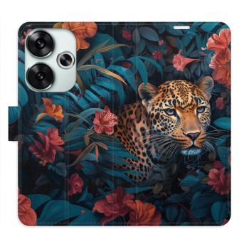 Flipové pouzdro iSaprio - Flower Jaguar 02 - Poco F6