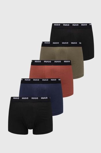 Boxerky HUGO 5-pack pánské, černá barva, 50479944