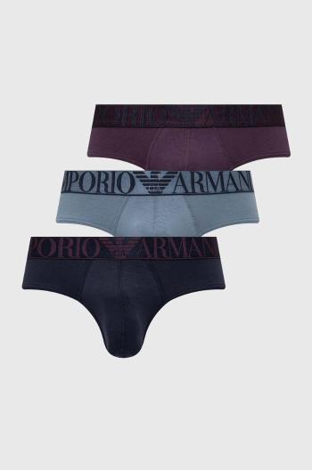 Spodní prádlo Emporio Armani Underwear 3-pack pánské, tmavomodrá barva, 111734 4F726