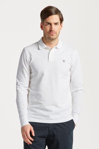 PÓLÓ GANT ORIGINAL PIQUE LS RUGGER WHITE