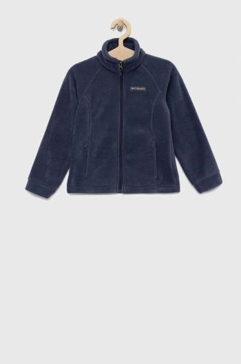 Dětská mikina Columbia Benton Springs Fleece tmavomodrá barva, hladká