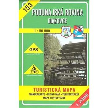 Poddunajská rovina Diakovce 1:50 000: 153 Turistická mapa (60-03-32156-3)