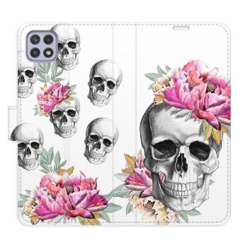 Flipové pouzdro iSaprio - Crazy Skull - Samsung Galaxy A22 5G