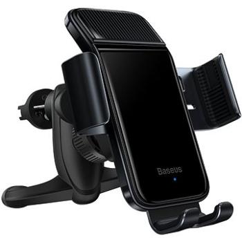 Baseus Smart Solar Power Wireless Car Mount Electric Holder Black (SUZG000001)