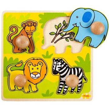 Dřevěné vkládací puzzle - Safari (691621195215)