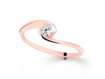 Cutie Jewellery Zásnubní prsten z růžového zlata se zirkonem Z6134-10-X-4 49 mm