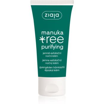 Ziaja Manuka Tree Purifying exfoliační noční krém pro mastnou a smíšenou pleť 50 ml