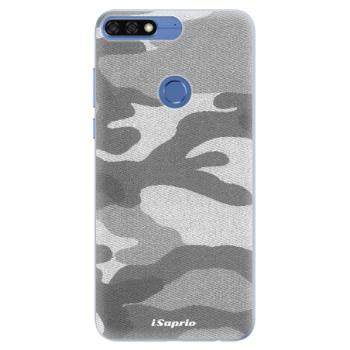 Silikonové pouzdro iSaprio - Gray Camuflage 02 - Huawei Honor 7C