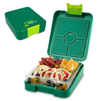 Klarstein Schmatzfatz easy, svačinový box, 4 přihrádky, 18 × 15 × 5 cm