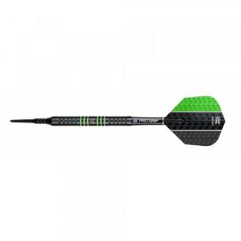 Darts szett TARGET soft, 18g, Vapor8 black, zöld, 80%