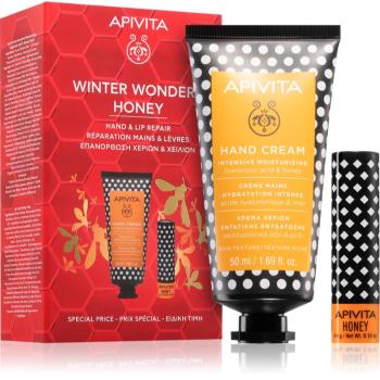 Apivita Hand Care Winter Wonders Honey vánoční dárková sada (Bio-Eco Product, 100% Natural Derived Ingredients)