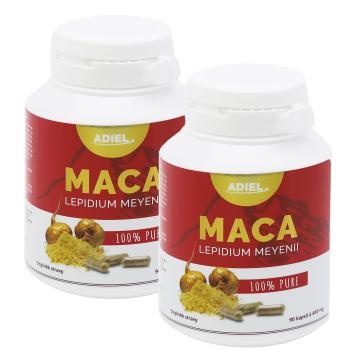 ADIEL Maca 100% PURE 90 kapslí 2 balení: 2x90 kapslí