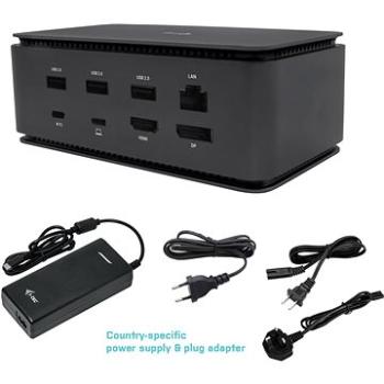 i-tec USB4 Metal Docking station Dual 4K HDMI DP, Power Delivery 80W + zdroj 112W  (USB4DUALDOCK100W)