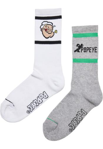 Mr. Tee Popeye Socks 2-Pack heathergrey/white - 47–50