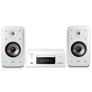 DENON CEOL RCD-N11 DAB White + Polk Audio Signature S20e White