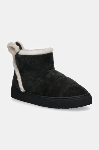 Semišové sněhule Inuikii Shearling Slipin černá barva, 75202-010