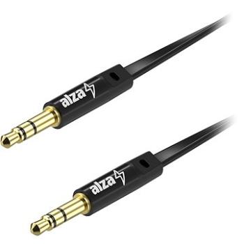 Alzapower FlatCore Audio 3.5mm Jack (M) to 3.5mm Jack (M) 1m černý (APW-CBA3JMF01B)